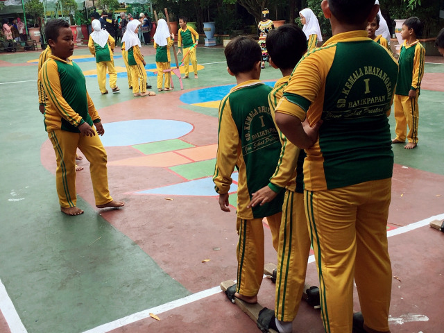 Suasana sekolah ramah anak, SD Kemala Bhayangkari Balikpapan, Kalimantan Timur. Foto: Muhammad Darisman/kumparan