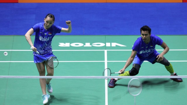 Tontowi Ahmad/Winny Oktavina Kandow di China Terbuka 2019. Foto: Dok. PBSI