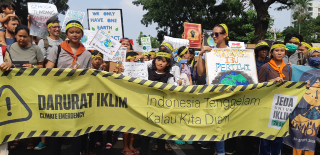 Aksi Jeda untuk Iklim. Dok: Stefanny Tjayadi/kumparan