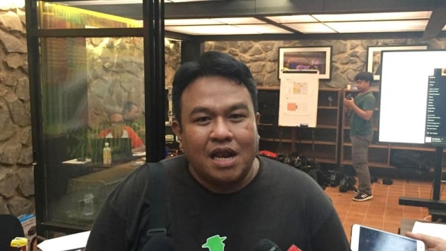 Dhandy Dwi Laksono dalam diskusi Nasionalism and Separatism Question on Papua di kawasan Jakarta Selatan, Sabtu (21/9). Foto:  Efira Tamara Thenu/kumparan 