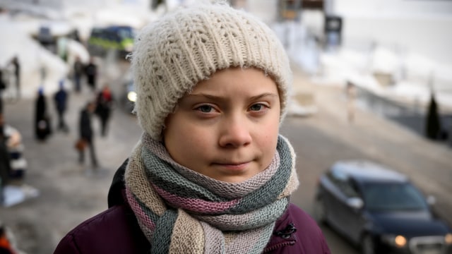 Aktivis lingkungan dari Swedia, Greta Thunberg. Foto: AFP/FABRICE COFFRINI