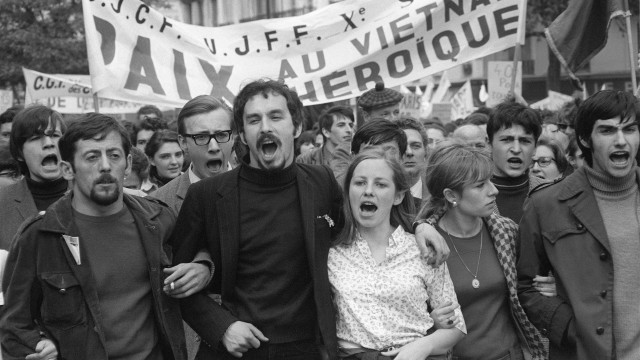 Revolusi Perancis 1968. Foto: AFP