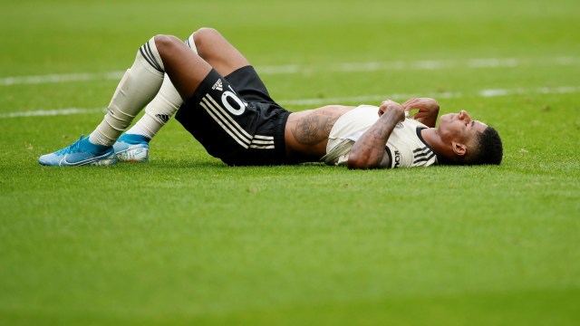 Marcus Rashford cedera. Foto: REUTERS/David Klein