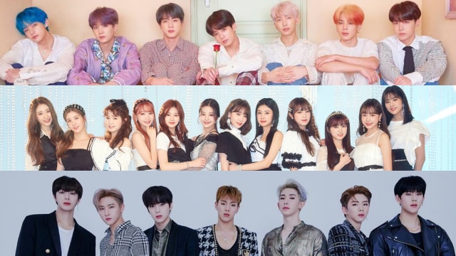 Grup K-Pop yang berkolaborasi dengan musisi internasional Foto: Off The Record Entertainment, Instagram/@official_monsta_x, @bts.bighitofficial