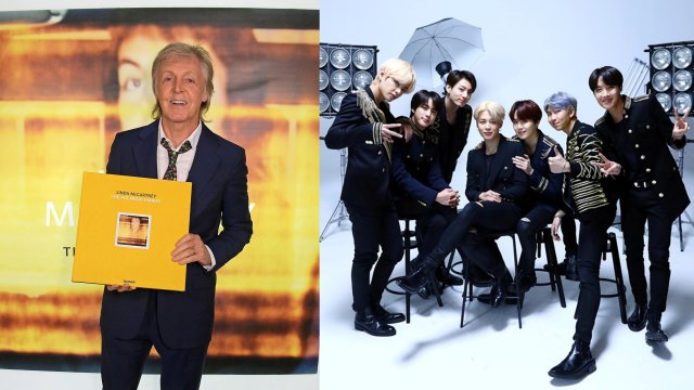 Paul McCartney dan BTS Foto: Instagram/@paulmccartney, Facebook/@bangtan.official