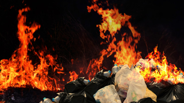 Ilustrasi bakar sampah. Foto: Shutter Stock