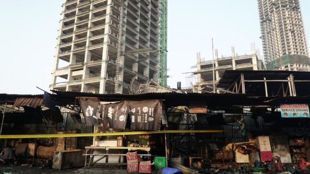 Kondisi usai kebakaran di Pasar Mobil Kemayoran, Jakarta Pusat, Kamis (26/9/2019). Foto: Dicky Adam Sidiq/kumparan