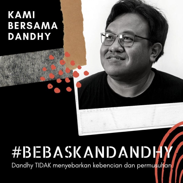 Tagar #BEBASKANDANDHY meramaikan media sosial. Foto: Dok. Istimewa
