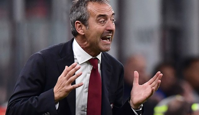 Pelatih AC Milan, Marco Giampaolo. Foto: Miguel MEDINA / AFP