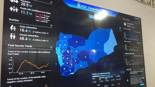 Hunger Map Live buatan Alibaba dan World Food Programme (WFP) PBB. Foto: Sayid Mulki/kumparan