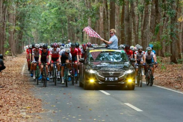 Ajang International Tour de Banyuwangi Ijen 2019  di kaki Gunung Ijen, Banyuwangi, Sabtu (28/9/2019). Foto: Dok. Istimewa