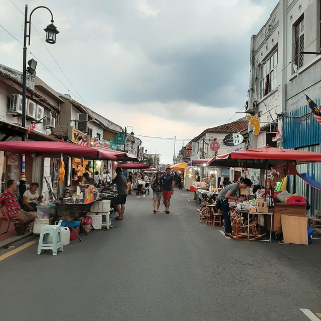 Suasana di Jonker Street  Malaysia Foto: Azalia Amadea/ kumparan