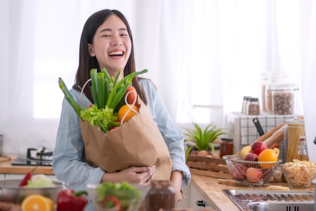 Ilustrasi ibu hamil vegetarian. Foto: Shutterstock