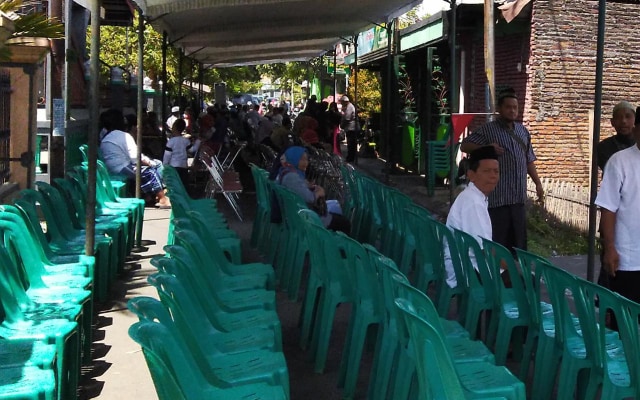 Suasana rumah duka almarhum Haji Slamet Raharjo. Foto: Dok. kumparan