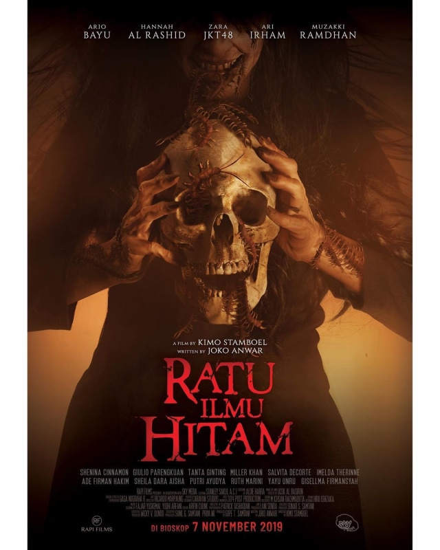 Poster film 'Ratu llmu Hitam'. Foto: Instagram @rapifilm