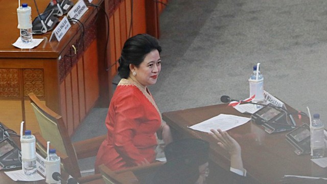Puan Maharani menghadiri sidang paripurna ke-2 DPR RI masa persidangan 1 tahun sidang 2019-2020 di Ruang Rapat Paripurna, Jakarta, Selasa (1/10/2019). Foto: Fanny Kusumawardhani/kumparan