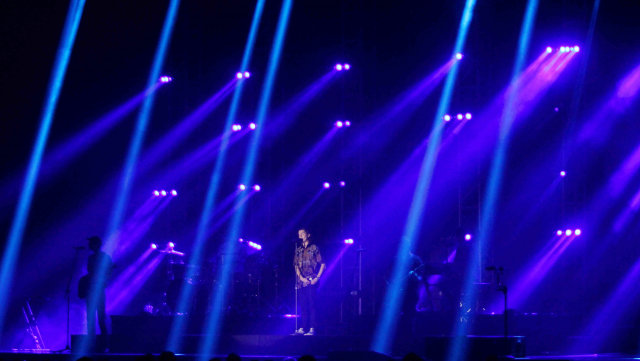 Penampilan Lukas Graham di Kasablanka Hall, Jakarta, Selasa (1/10/2019). Foto: Irfan Adi Saputra/kumparan