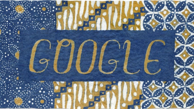 Google Doodle edisi Hari Batik Nasional. Foto: Google