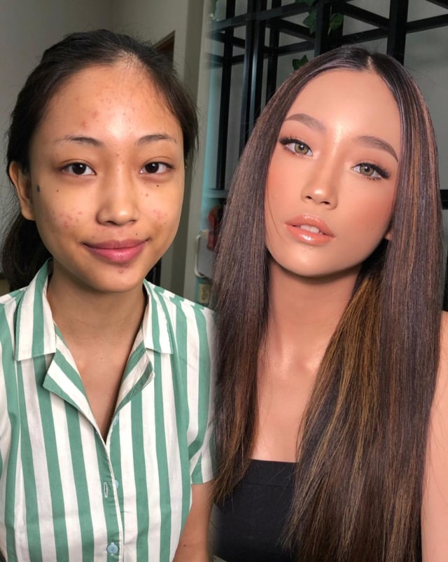 Make Up Artis Karya Rullif Dany Barca yang viral di media sosial, beberapa waktu lalu. Foto: dokumen. 