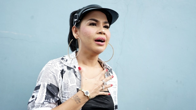 Presenter Melaney Ricardo saat ditemui di kawasan Tendean, Jakarta, Kamis, (3/10). Foto: Ronny