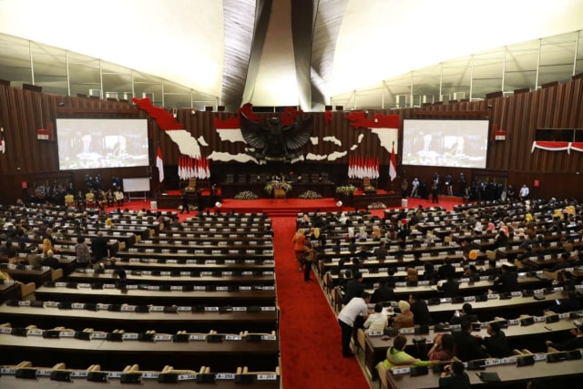 Sidang Paripurna MPR RI di Gedung Nusantara, Senayan, Jakarta, Kamis (3/10/2019). Foto: Fanny Kusumawardhani/kumparan 