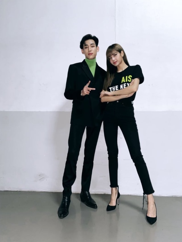 Bambam GOT7 dan Lisa Blackpink Foto: Instagram/@lalalalisa_m