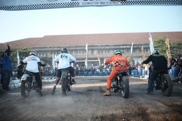 Flat Track Race Kustomest 2019 Foto: Bangkit Jaya Putra/kumparan
