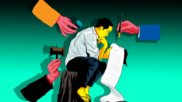 Uji Nyali Jokowi di Perppu KPK. Desainer: Indra Fauzi/kumparan