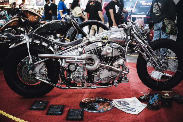 Tampilan motor pemenang Best Kustom Bike Show, Kustomfest 2019, Kedux Garage. Foto: Bangkit Jaya Putra/kumparan