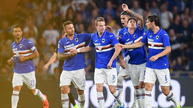 Para pemain Sampdoria. Foto: REUTERS/Daniele Mascolo