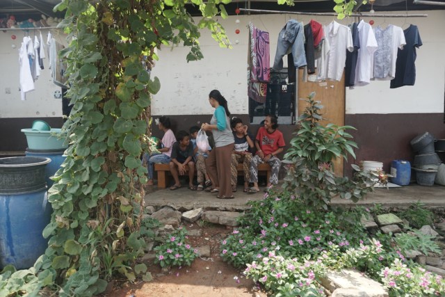 Suasana di Kampung Akuarium, Penjaringan, Jakarta Utara, Rabu (9/10).  Foto: Iqbal Firdaus/kumparan 