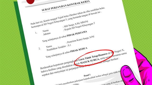Ilustrasi guru honorer. Foto: Dok: Maulana Saputra/kumparan.