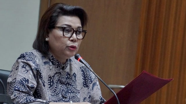 Wakil Ketua KPK Basaria Panjaitan saat menggelar konferensi pers terkait OTT Bupati Indramayu, Selasa (15/10/2019). Foto: Helmi Afandi/kumparan