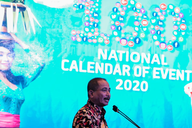 Menpar, Arief Yahya, berikan pemaparan terkait 100 National Calender of Event (NCoE) 2020. Foto: Dok. Kemenpar