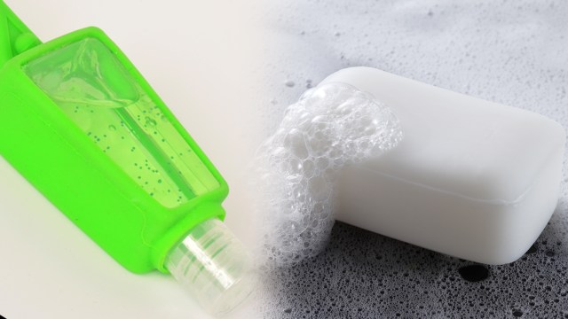 Ilustrasi hand sanitizer dan sabun. Foto: Shutter Stock