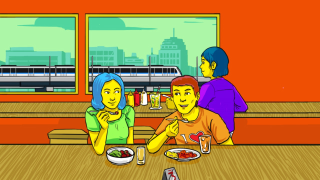 Makanan enak bertebar di seputar stasiun MRT. Foto: Maulana Saputra/kumparan