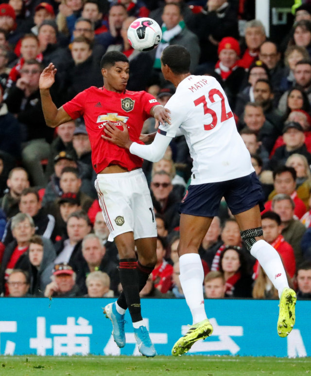 Pertandingan Manchester United vs Liverpool di Old Trafford, Manchester, Inggris, Minggu (20/10/2019). Foto: REUTERS/Russell Cheyne