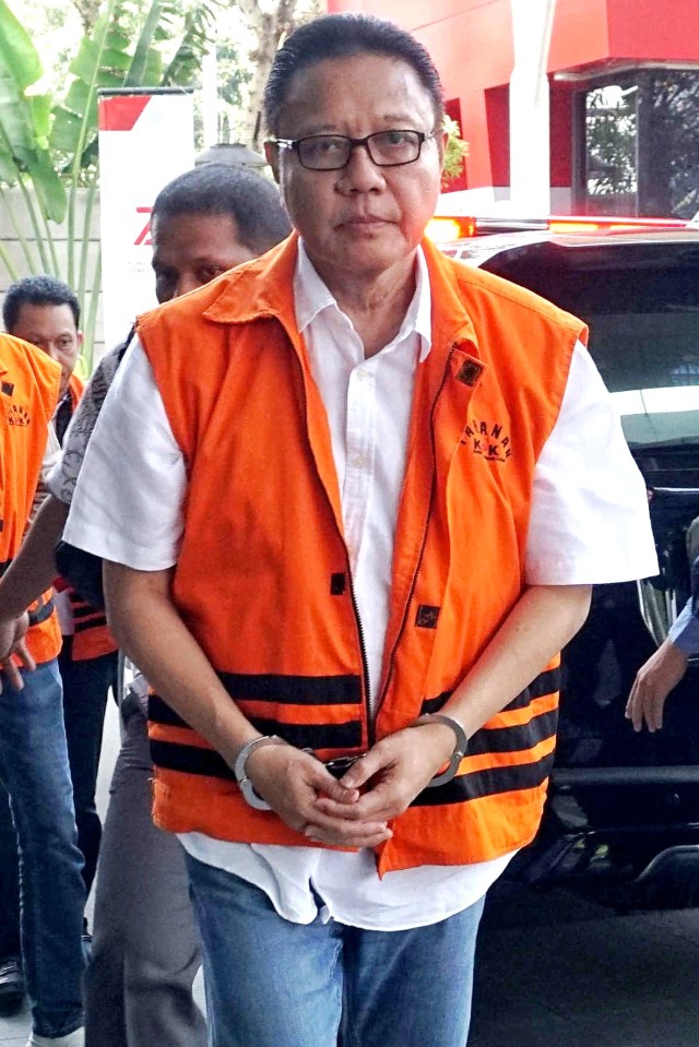 I Nyoman Dhamantra tersangka kasus suap bawang putih tiba di Gedung KPK. Foto: Irfan Adi Saputra/kumparan