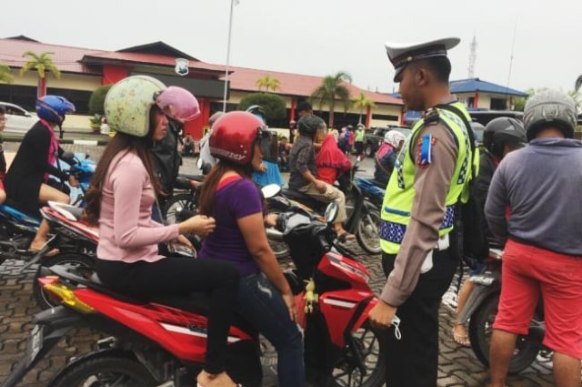 Razia lalu-lintas di Karimun. (Foto: ilustrasi/Batamnews)