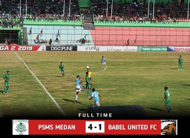 Tekuk Babel United 4-1, PSMS Medan Otw Liga 1
