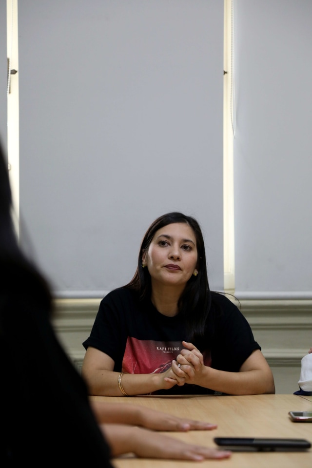 Hannah Al Rashid ke kantor kumparan, Jakarta Selatan, pada Senin (21/10/2019). Foto: Abil Achmad Akbar/kumparan