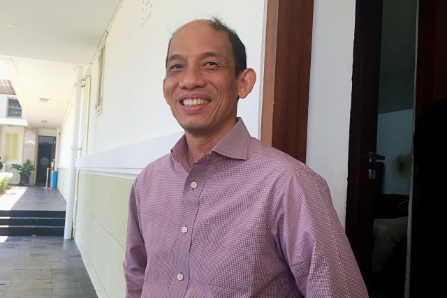 Mantan Wakil Menteri ESDM, Arcandra Tahar terlihat di Kementerian ESDM, Selasa (22/10/2019). Foto: Ema Fitriyani/kumparan