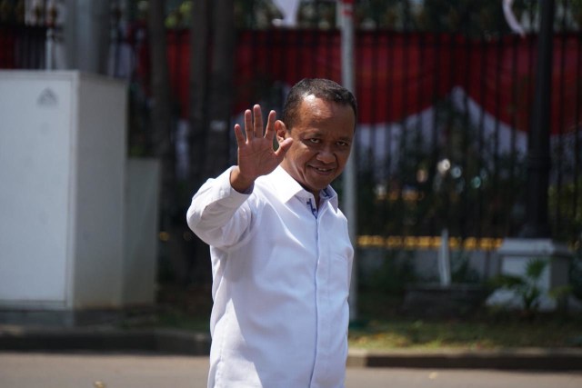 Bahlil tiba di Kompleks Istana Kepresidenan Jakarta, Selasa (22/10/2019). Foto: Kevin S. Kurnianto/kumparan
