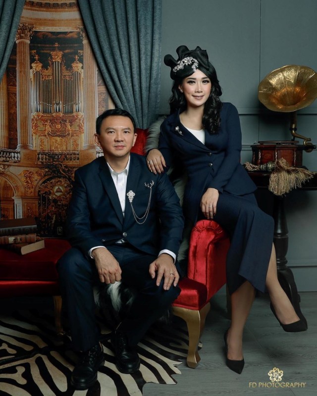 Basuki Tjahaja Purnama alias Ahok bersama Istri, Puput Nastiti Devi. Foto: Instagram/@fdphotography90