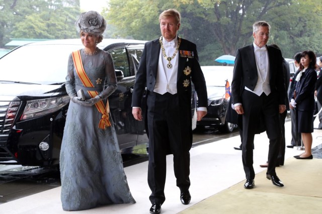 Raja Willem-Alexander dan Ratu Maxima dari Belanda. Foto: Koji Sasahara/ AFP