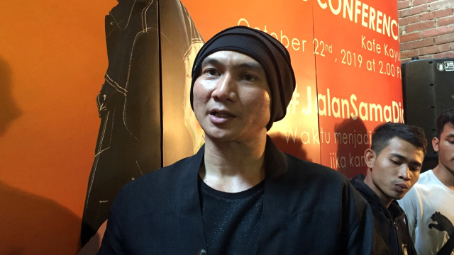 Musisi Anji ditemui di acara peluncuran sepatu baru Eagle dengan Anji, Selasa (22/10/2019). Foto: Sarah Yulianti Purnama/kumparan