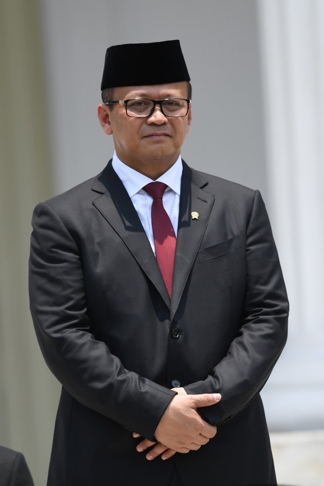 Menteri Kelautan dan Perikanan Edhy Prabowo di Istana Merdeka, Jakarta. Foto: ANTARA FOTO/Wahyu Putro A 