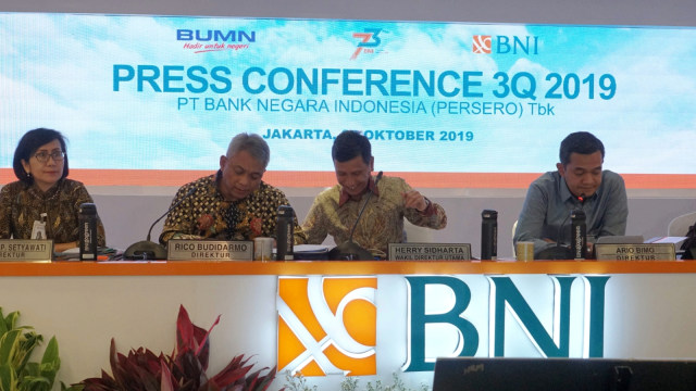 Paparan Kinerja BNI Kuartal III - 2019, Jakarta, Rabu (23/10/2019). Foto: Helmi Afandi/kumparan