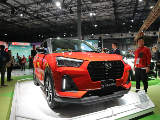 Daihatsu memperkenalkan small SUV 5-penumpang merreka Rocky di Tokyo Motor Show (TMS) 2019. Foto: Ghulam Muhammad Nayazri / kumparan