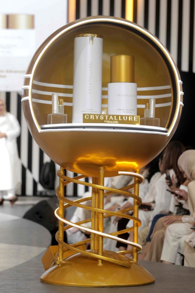 Peluncuran lini skin care premium Crystallure by Wardah di Main Atrium Senayan City, Rabu (23/10/2019).
 Foto: Dok. Magnifique